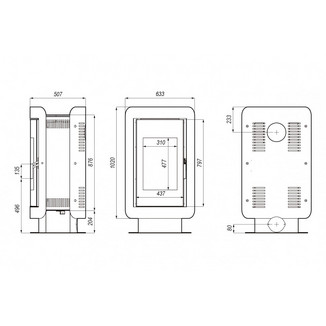 Печь DEFRO HOME OVAL, 9 кВт