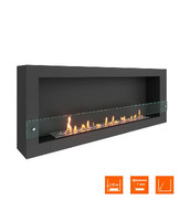 Биокамин SteelHeat WALL ONE 1400 черный