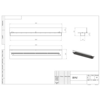 Топливный блок SteelHeat LINE GLASS 1100