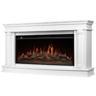 Каминокомплект Firelight Olympia 36 белый с очагом Electrolux EFP/P-3620LS