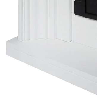 Каминокомплект Stretto Long белый с очагом Electrolux Infinity EFP/P-1600ULS