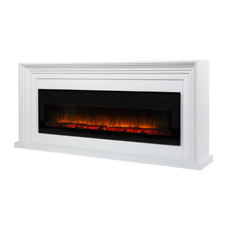 Каминокомплект Stretto Long белый с очагом Electrolux Infinity EFP/P-1600ULS