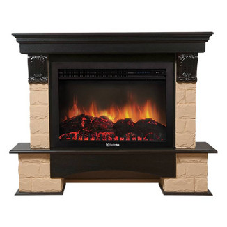 Каминокомплект Forte 30S камень бежевый, шпон венге с очагом Electrolux: EFP/P-3020LS N
