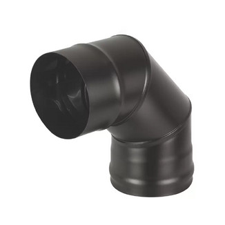 Колено BLACK (AISI 430 1,0мм) 90* 3-х секц.