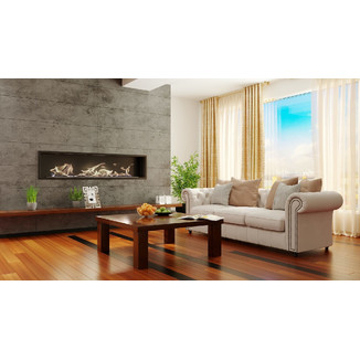 Биокамин Русский огонь Гефест 1860 встраиваемый с защитным и декоративным стеклом