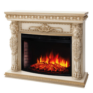 Электрокамин RealFlame Romano 33 WT Firespace 33 S IR золотая патина