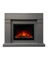 Электрокамин RealFlame Lindelse 26 GR графит + MOONBLAZE Deluxe Black