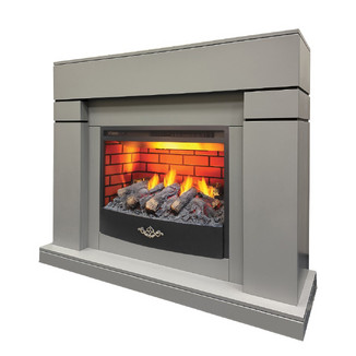 3D электрокамин Lindelse 26 GR серый с Firestar 25,5 3D