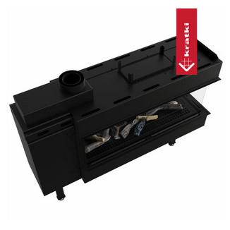 Газовая топка Kratki Pro LEO/LP/100/TUNEL/G31/37MBAR (баллонный газ)