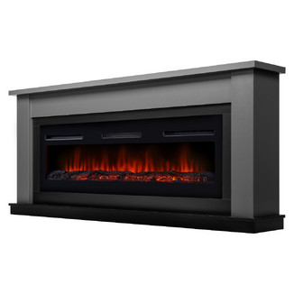 Каминокомплект Canto Long графит с очагом Electrolux Infinity EFP/P-1600ULS