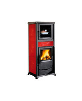 Печь-камин La Nordica TERMOROSELLA PLUS FORNO DSA 4,0 LIBERTY BORDEAUX (бордовый)