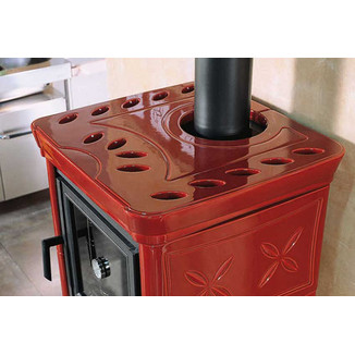 Печь-камин La Nordica Nicoletta Forno EVO Bordeaux (бордовый)