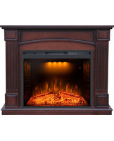 Каминокомплект Boston с очагом Emerald 28 темный дуб