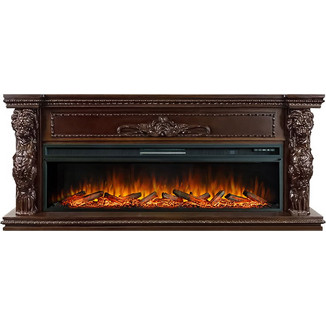 Каминокомплект Windsor 60 с очагом Vision 60 LOG LED темный дуб