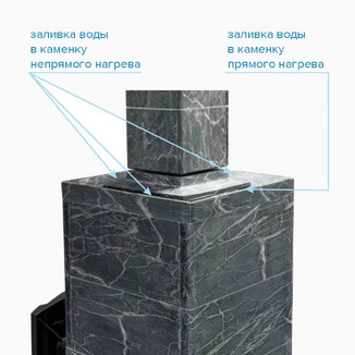Банная печь «Атмосфера XL» в облицовке Империя Пироксенит Элит до 26 м³