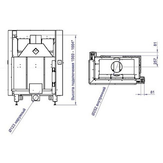 Каминная топка CFL 1000W (Stav)
