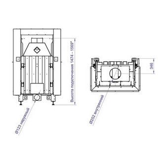 Каминная топка 3VF 1000W (Stav)