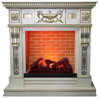 Каминокомплект Dimplex Corsica белый дуб  с очагом Cassette 600
