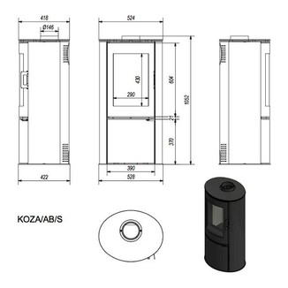 Печь Koza/AB/S/DR