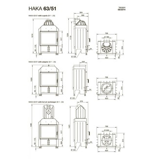 Каминная топка Hoxter HAKA 63/51