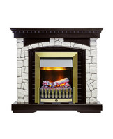 Каминокомплект Glasgow венге с очагом Danville Antique Brass
