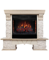 Электрокамин Rockland LUX 25 WT с очагом Firefield 25 S IR