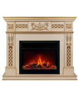 Электрокамин RealFlame Corsica Lux 26 WT с Moonblaze DeLuxe Black