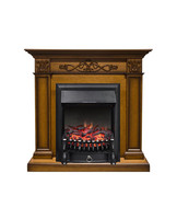 Каминокомплект Verona с очагом Fobos FX Black дуб антик