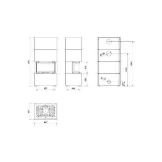 Камин Home Easy Box с топкой NBC белый