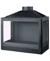 Топка LCI 007 GFLR, два боковых стекла (Liseo Castiron)