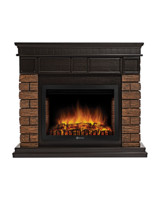 Каминокомплект Bricks Wood 25 камень темный, шпон венге с очагом Electrolux: EFP/P-2520LS N