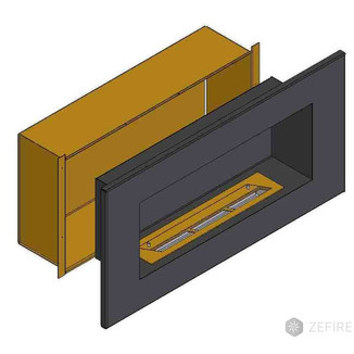 Теплоизоляционный корпус для встраивания в мебель для очага 1000 мм (ZeFire)