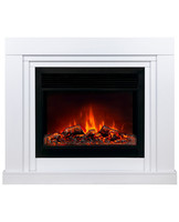 Электрокамин RealFlame Stanley 26 WT с очагом MoonBlaze DeLuxe Black
