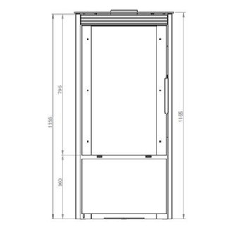 Печь-камин EMBER SKI-211 ручное регулирование, черный