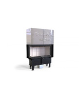 Топка DEFRO HOME INTRA ME BL G SLIM, 8 кВт, 850/478/352мм, угловое стекло слева, гильотина