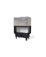 Топка DEFRO HOME RIVA ME BP G SHORT, 19 кВт, 923/478/500мм, угловое стекло справа, с водяным контуром, гильотина