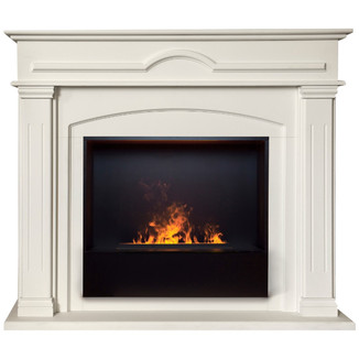 3D электрокамин RealFlame Mirra 26 WT Black вставка + 3D Cassette 630 Panel