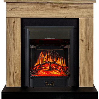 Каминокомплект Bergen с очагом Majestic FX Black дуб