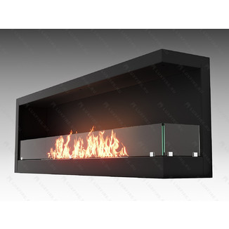 Встроенный биокамин Lux Fire Угловой 1500 SR правый угол