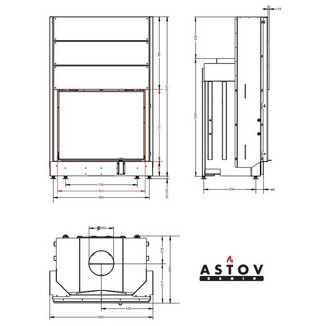 Каминная топка АСТОВ ПC 9074 У